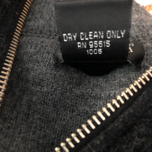 100% WOOL RAFAELLA GRAY CARDIGAN LONG SLEEVES - Picture 8 of 8